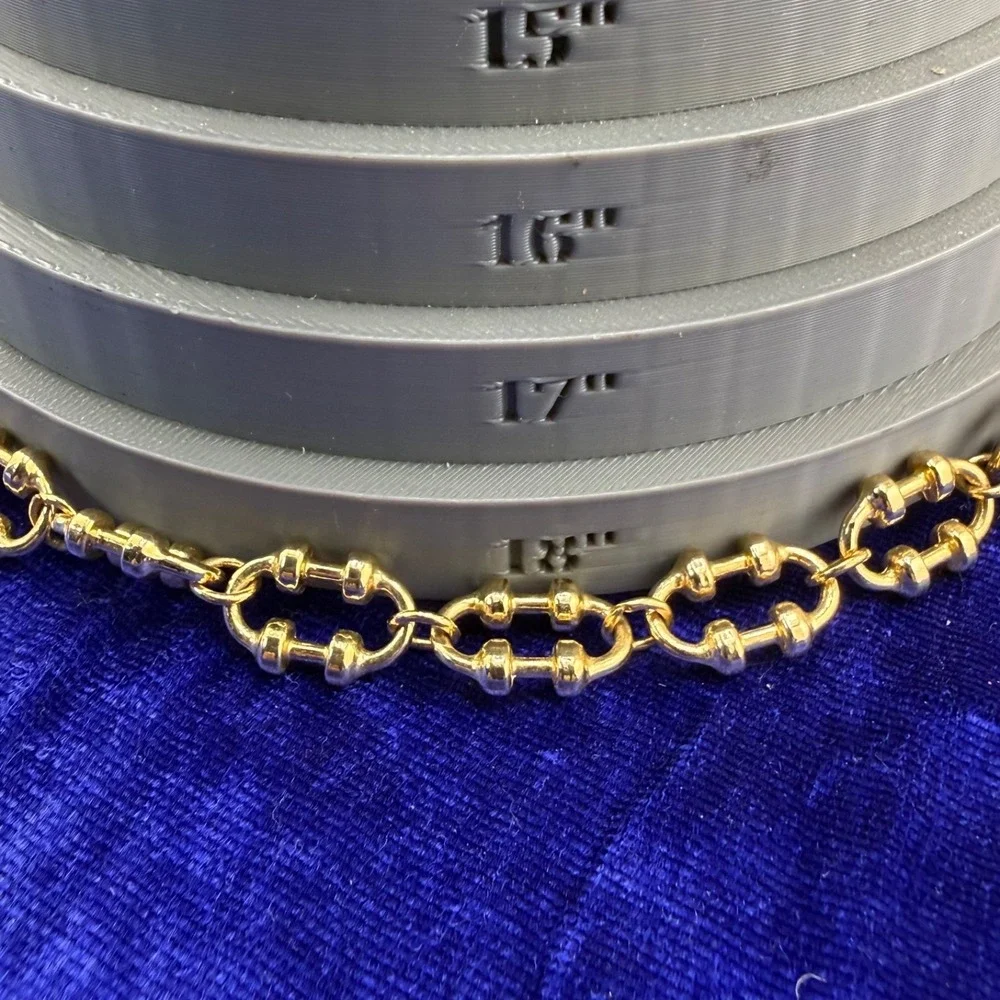 Vintage Avon Necklace Lot Gold Tone Chain Signed 19